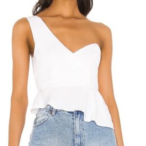 Superdown Karlie one shoulder top